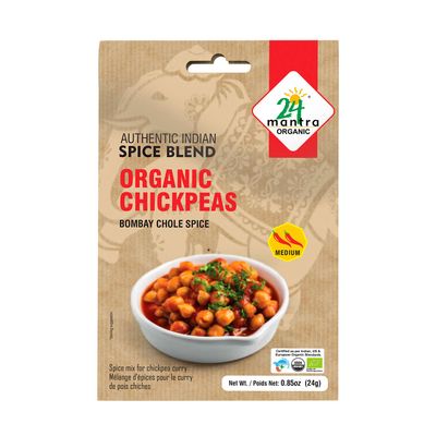 24 Mantra Organic Chickpeas (Chhole Chole) Spice Mix Blend 24gm
