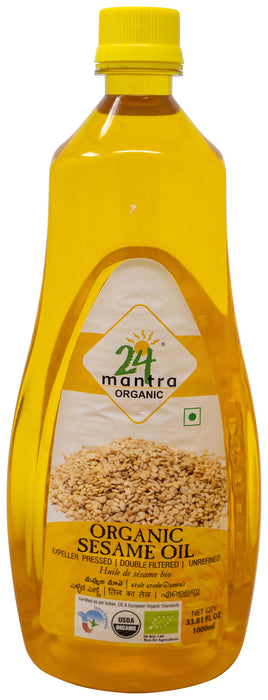 24 Mantra Organic Cold Pressed Sesame Oil 33.8 fl oz