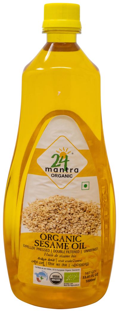 24 Mantra Organic Cold Pressed Sesame Oil 33.8 fl oz