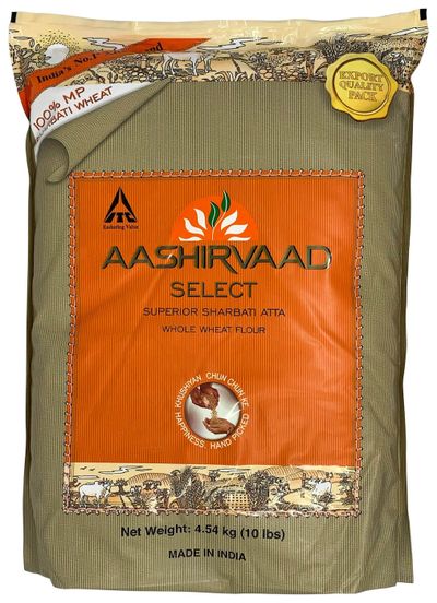 Aashirvaad Select Sharbati 100% Whole Wheat Atta 10LB