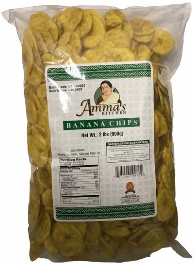 Amma's Kitchen Banana Chips 2LB