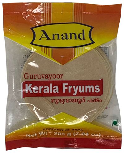 Anand Guruvayoor Kerala Fryums Papad 200gm