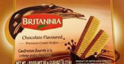 Britannia Chocolate Flavored Premium Cream Wafers 80gm