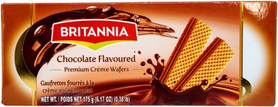 Britannia Chocolate Flavored Premium Cream Wafers