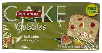 Britannia Eggless Fruit Cake Sliced