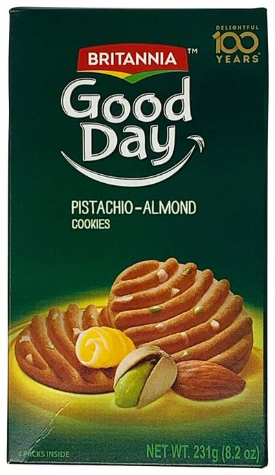 Britannia Good Day Badam Pista-Almond Biscuits 8.2oz