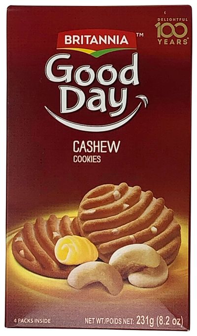 Britannia Good Day Cashews Biscuits 8.2oz