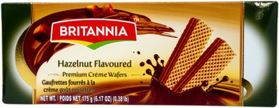 Britannia Hazelnut Flavored Premium Cream Wafers