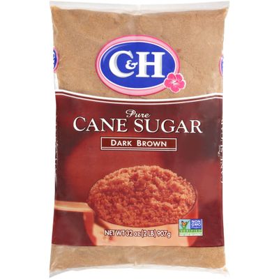 C&H Pure Cane Sugar Dark Brown 2LB