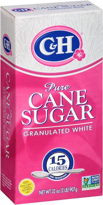 C&H Pure Cane Sugar Granulated White 2LB