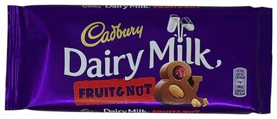 Cadbury Dairy Milk Fruit & Nut 110gm