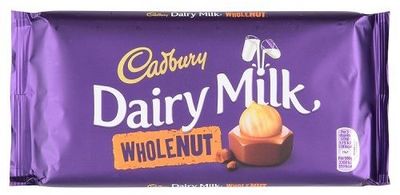 Cadbury Dairy Milk Whole Nut 200gm