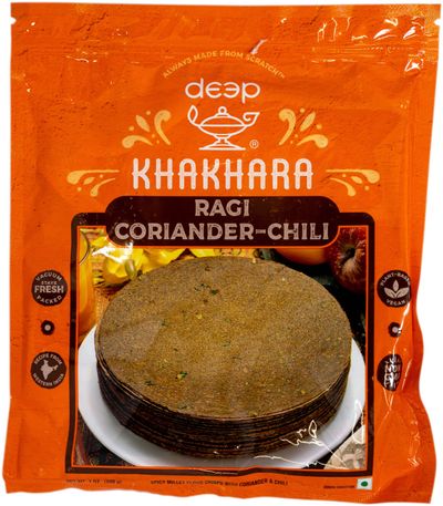 Deep Ragi Coriander Chili Khakhra Khakhara