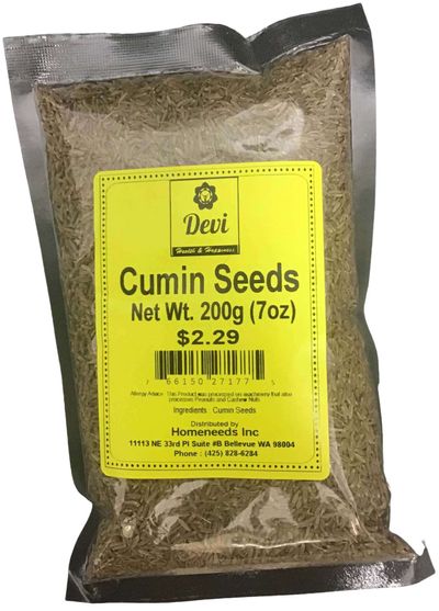 Devi Cumin Seeds (Jeera) 200gm