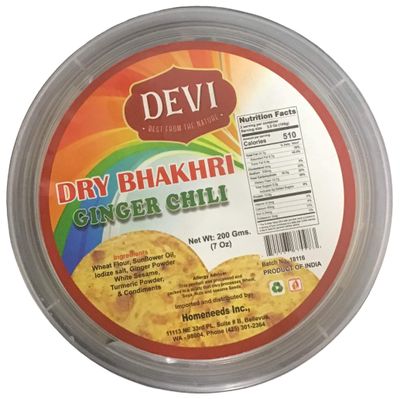 Devi Dry Bhakhri Ginger Chili 200gm