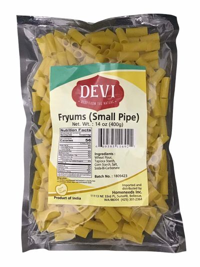 Devi Fryums Small Pipe 400gm