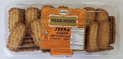 Golden Jeera Cumin Punjabi Cookies Biscuits