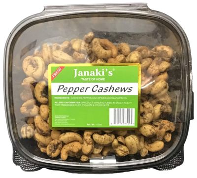 Janaki's Pepper Cashews 12oz