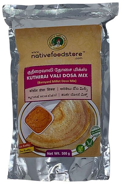 NativeFoodStore Kuthirai Vali Dosa Mix 500gm