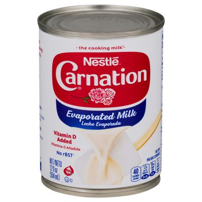 Nestle Carnation Evaporated Condensed Milk