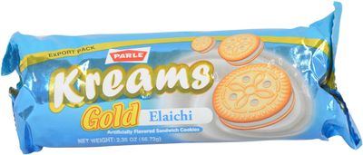 Parle Kreams Gold Elaichi Cookies 66.72gm