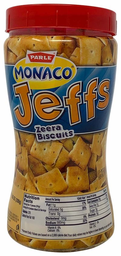 Parle Monaco Jeffs Zeera Biscuits 200gm