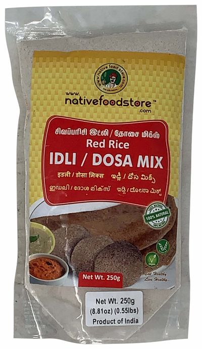 NativeFoodStore Red Rice Idli Idly/Dosa Mix 250gm